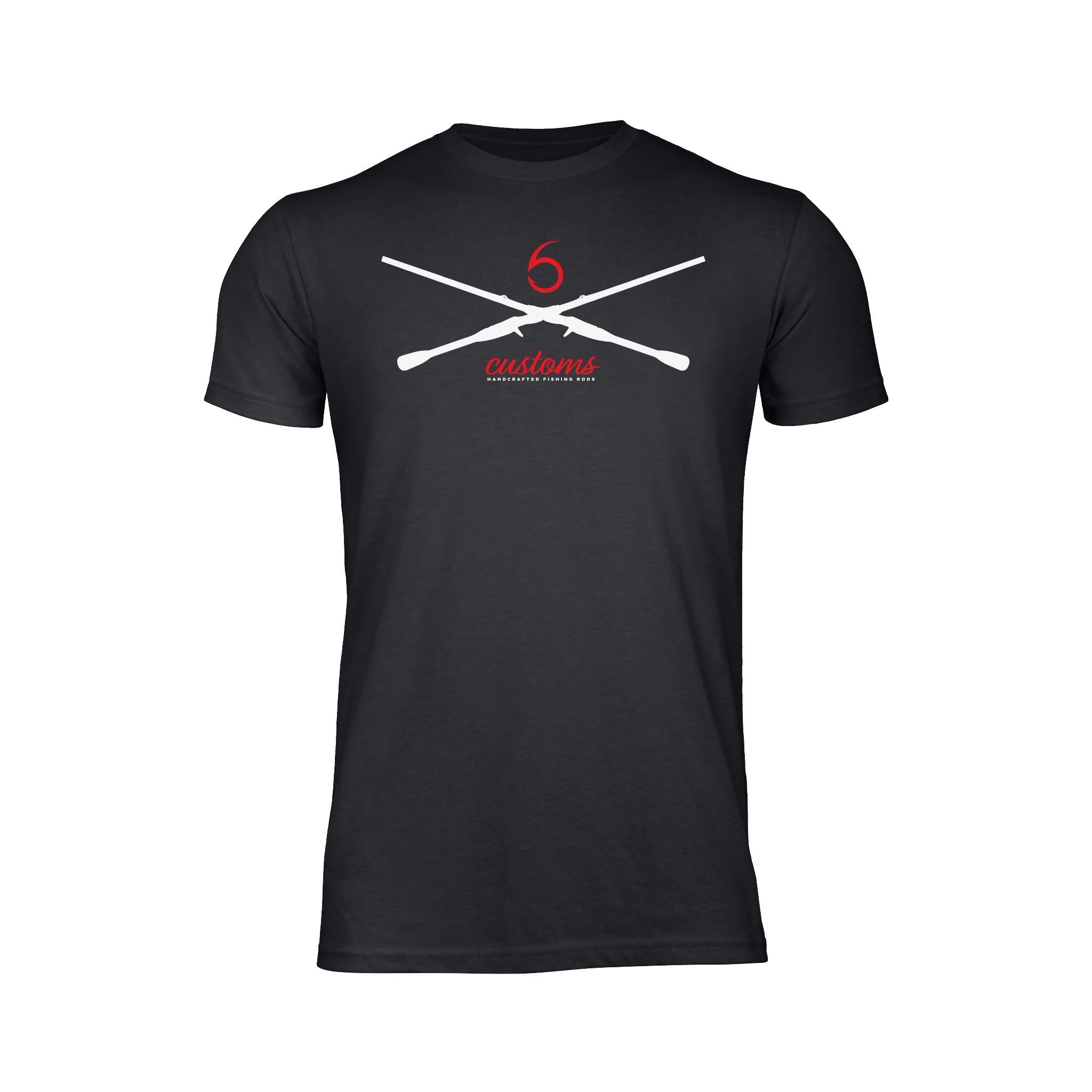 6 Customs - Black Tee – Image 2
